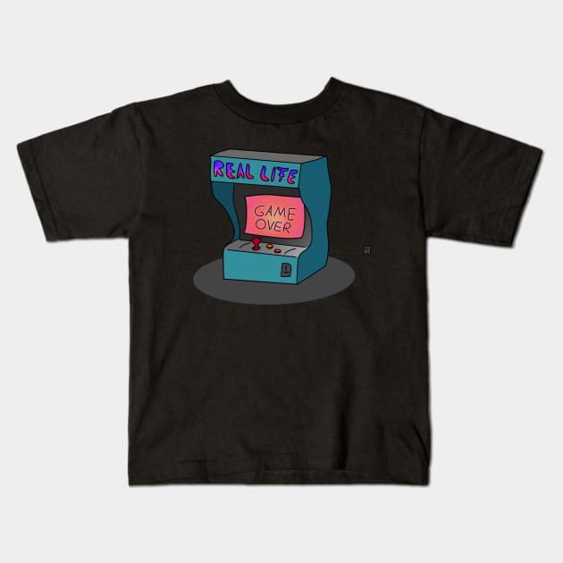 Arcade Machine Real Life Kids T-Shirt by fibster